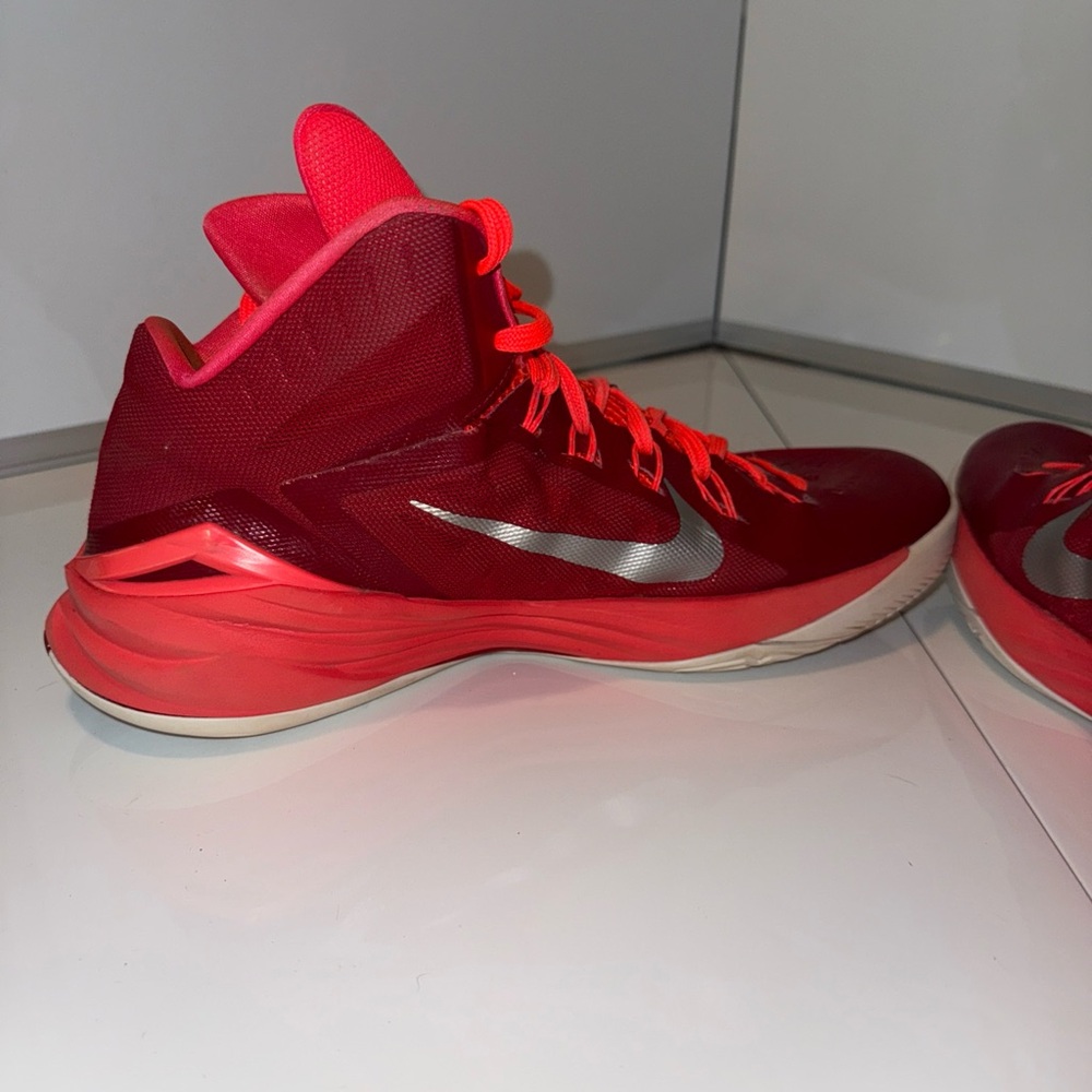 Nike Hyperdunk Mens High Top Basketball Shoes US Size 14 Red White 653483-607 - Picture 8 of 12